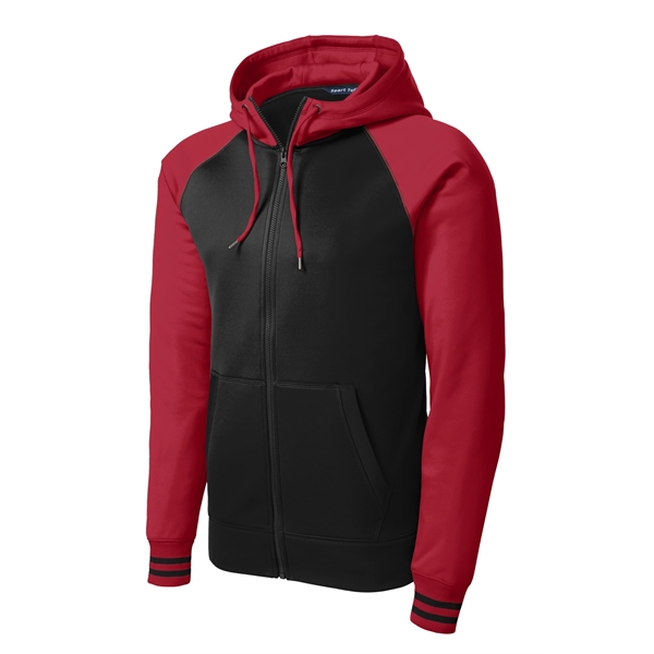 Sport-Tek Sport-Wick Varsity Fleece Full-Zip Hooded Jacket. - Sport-Tek Sport-Wick Varsity Fleece Full-Zip Hooded Jacket. - Image 12 of 24