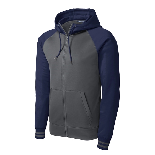 Sport-Tek Sport-Wick Varsity Fleece Full-Zip Hooded Jacket. - Sport-Tek Sport-Wick Varsity Fleece Full-Zip Hooded Jacket. - Image 16 of 24