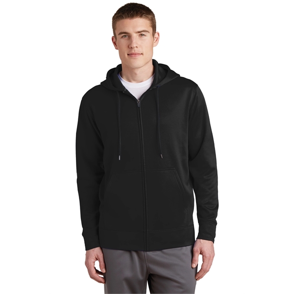 Sport-Tek Sport-Wick Fleece Full-Zip Hooded Jacket. - Sport-Tek Sport-Wick Fleece Full-Zip Hooded Jacket. - Image 0 of 15