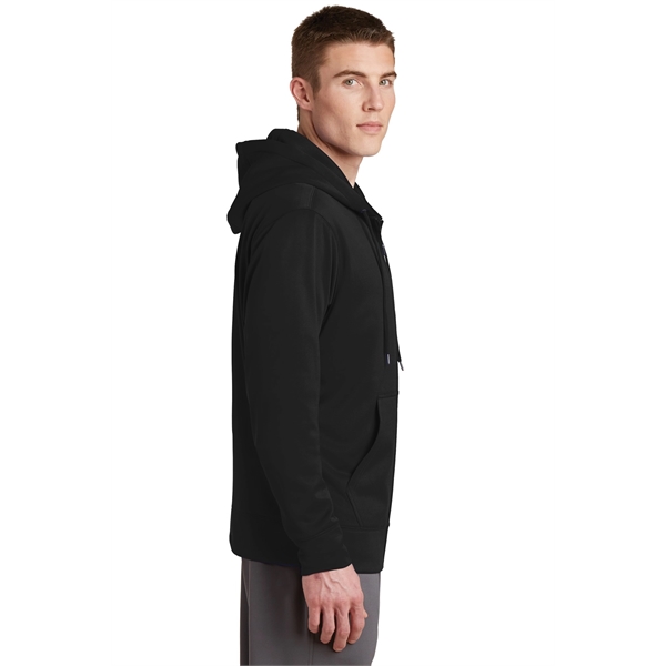 Sport-Tek Sport-Wick Fleece Full-Zip Hooded Jacket. - Sport-Tek Sport-Wick Fleece Full-Zip Hooded Jacket. - Image 3 of 15