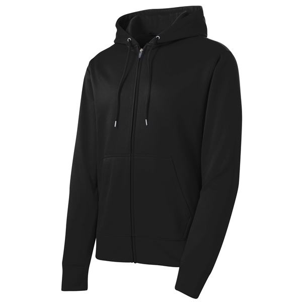 Sport-Tek Sport-Wick Fleece Full-Zip Hooded Jacket. - Sport-Tek Sport-Wick Fleece Full-Zip Hooded Jacket. - Image 4 of 15