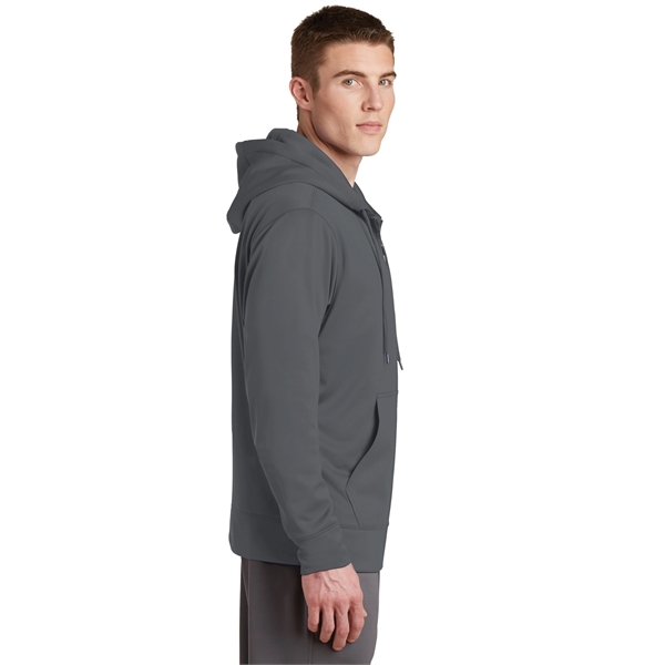 Sport-Tek Sport-Wick Fleece Full-Zip Hooded Jacket. - Sport-Tek Sport-Wick Fleece Full-Zip Hooded Jacket. - Image 9 of 15