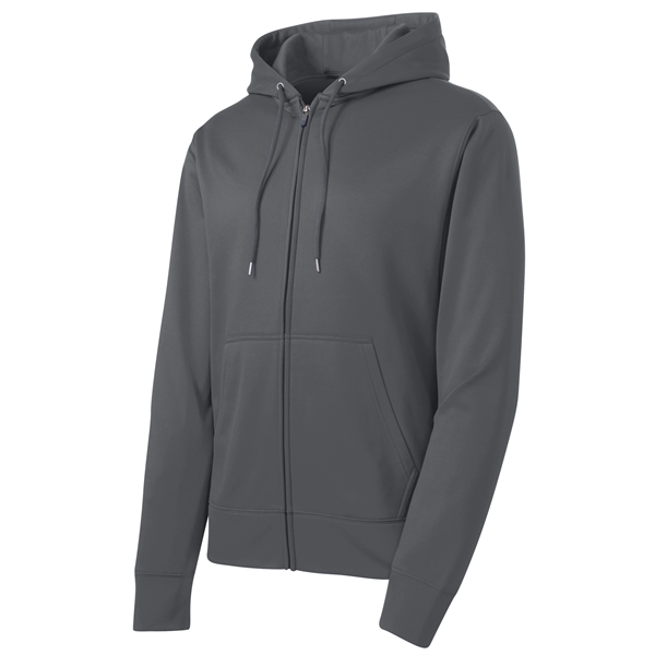 Sport-Tek Sport-Wick Fleece Full-Zip Hooded Jacket. - Sport-Tek Sport-Wick Fleece Full-Zip Hooded Jacket. - Image 10 of 15