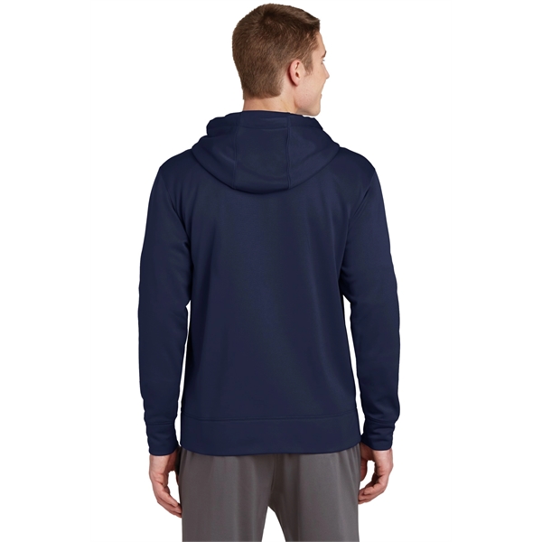 Sport-Tek Sport-Wick Fleece Full-Zip Hooded Jacket. - Sport-Tek Sport-Wick Fleece Full-Zip Hooded Jacket. - Image 12 of 15