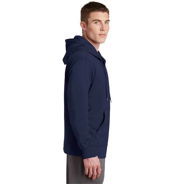 Sport-Tek Sport-Wick Fleece Full-Zip Hooded Jacket. - Sport-Tek Sport-Wick Fleece Full-Zip Hooded Jacket. - Image 13 of 15