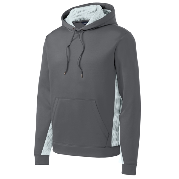 Sport-Tek Sport-Wick CamoHex Fleece Colorblock Hooded Pul... - Sport-Tek Sport-Wick CamoHex Fleece Colorblock Hooded Pul... - Image 18 of 24