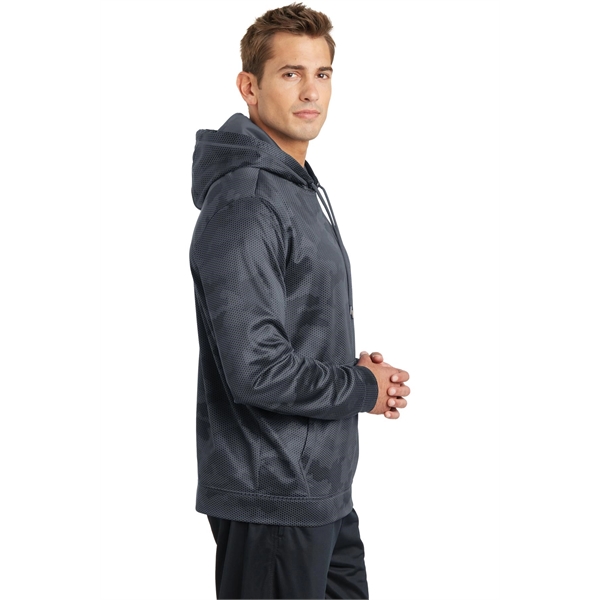 Sport-Tek Sport-Wick CamoHex Fleece Hooded Pullover. - Sport-Tek Sport-Wick CamoHex Fleece Hooded Pullover. - Image 3 of 15