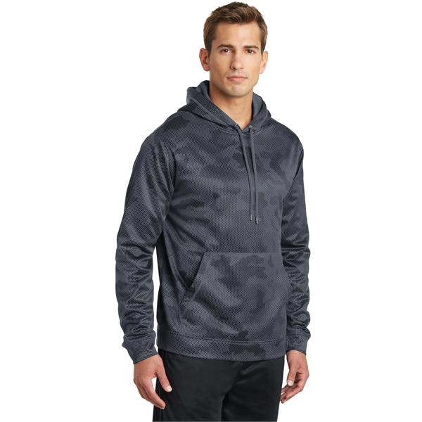 Sport-Tek Sport-Wick CamoHex Fleece Hooded Pullover. - Sport-Tek Sport-Wick CamoHex Fleece Hooded Pullover. - Image 5 of 15