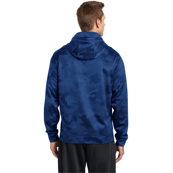 Sport-Tek Sport-Wick CamoHex Fleece Hooded Pullover. - Sport-Tek Sport-Wick CamoHex Fleece Hooded Pullover. - Image 8 of 15