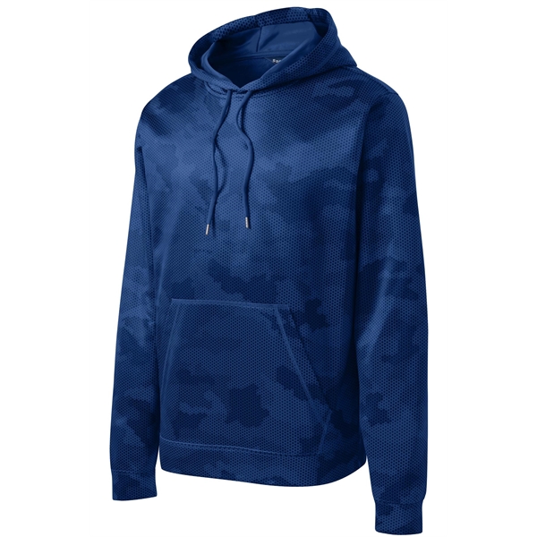 Sport-Tek Sport-Wick CamoHex Fleece Hooded Pullover. - Sport-Tek Sport-Wick CamoHex Fleece Hooded Pullover. - Image 10 of 15