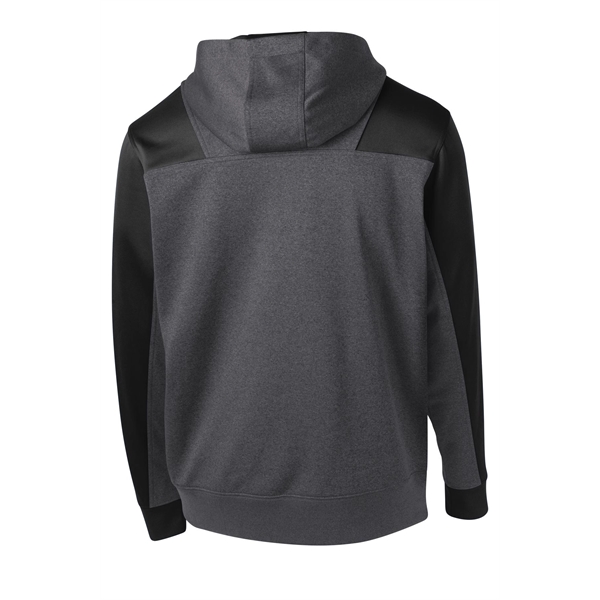 Sport-Tek Tech Fleece Colorblock 1/4-Zip Hooded Sweatshirt. - Sport-Tek Tech Fleece Colorblock 1/4-Zip Hooded Sweatshirt. - Image 5 of 35