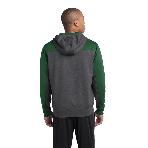 Sport-Tek Tech Fleece Colorblock 1/4-Zip Hooded Sweatshirt. - Sport-Tek Tech Fleece Colorblock 1/4-Zip Hooded Sweatshirt. - Image 6 of 35