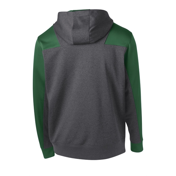 Sport-Tek Tech Fleece Colorblock 1/4-Zip Hooded Sweatshirt. - Sport-Tek Tech Fleece Colorblock 1/4-Zip Hooded Sweatshirt. - Image 11 of 35