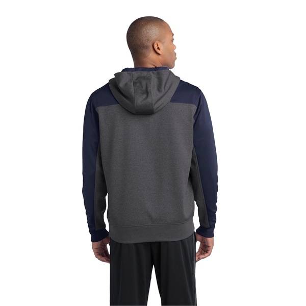 Sport-Tek Tech Fleece Colorblock 1/4-Zip Hooded Sweatshirt. - Sport-Tek Tech Fleece Colorblock 1/4-Zip Hooded Sweatshirt. - Image 22 of 35