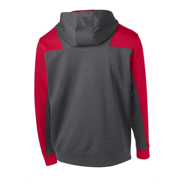 Sport-Tek Tech Fleece Colorblock 1/4-Zip Hooded Sweatshirt. - Sport-Tek Tech Fleece Colorblock 1/4-Zip Hooded Sweatshirt. - Image 26 of 35