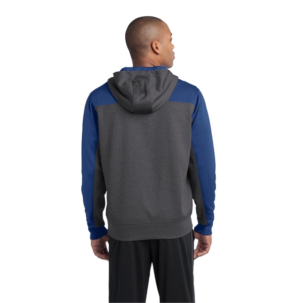 Sport-Tek Tech Fleece Colorblock 1/4-Zip Hooded Sweatshirt. - Sport-Tek Tech Fleece Colorblock 1/4-Zip Hooded Sweatshirt. - Image 27 of 35