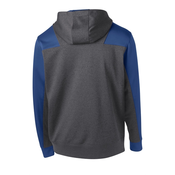 Sport-Tek Tech Fleece Colorblock 1/4-Zip Hooded Sweatshirt. - Sport-Tek Tech Fleece Colorblock 1/4-Zip Hooded Sweatshirt. - Image 30 of 35