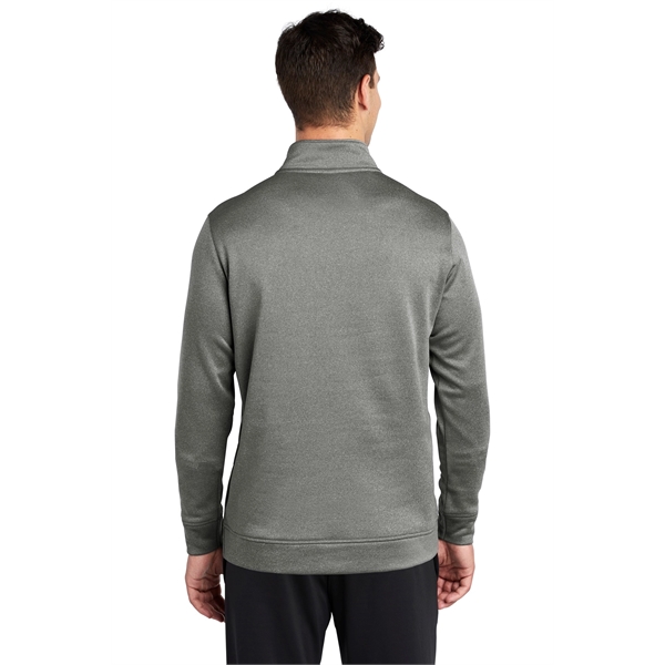 Sport-Tek PosiCharge Sport-Wick Heather Fleece 1/4-Zip Pu... - Sport-Tek PosiCharge Sport-Wick Heather Fleece 1/4-Zip Pu... - Image 1 of 15