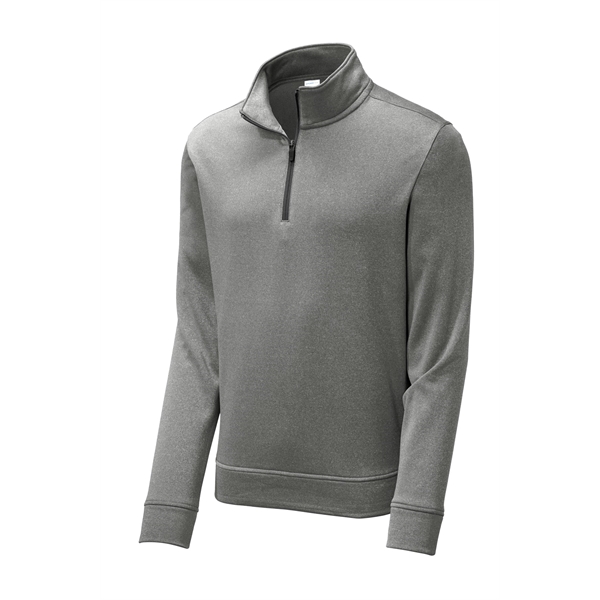 Sport-Tek PosiCharge Sport-Wick Heather Fleece 1/4-Zip Pu... - Sport-Tek PosiCharge Sport-Wick Heather Fleece 1/4-Zip Pu... - Image 0 of 15
