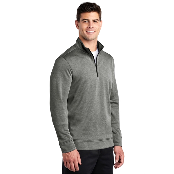Sport-Tek PosiCharge Sport-Wick Heather Fleece 1/4-Zip Pu... - Sport-Tek PosiCharge Sport-Wick Heather Fleece 1/4-Zip Pu... - Image 3 of 15
