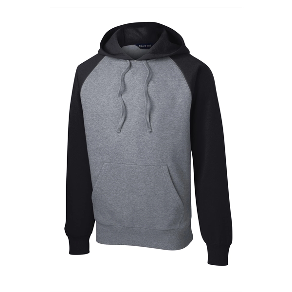 Sport-Tek Raglan Colorblock Pullover Hooded Sweatshirt. - Sport-Tek Raglan Colorblock Pullover Hooded Sweatshirt. - Image 4 of 30