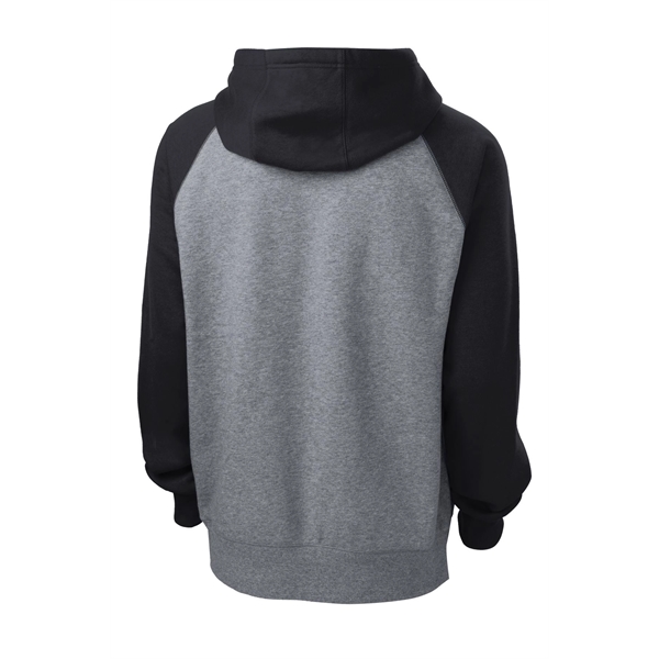 Sport-Tek Raglan Colorblock Pullover Hooded Sweatshirt. - Sport-Tek Raglan Colorblock Pullover Hooded Sweatshirt. - Image 5 of 30