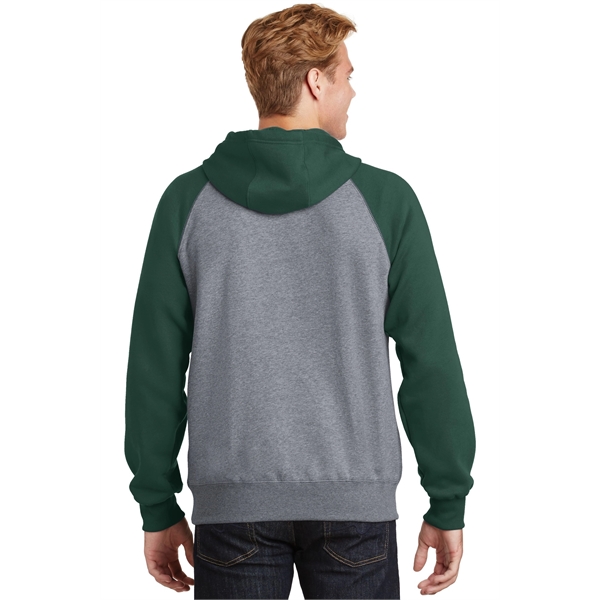 Sport-Tek Raglan Colorblock Pullover Hooded Sweatshirt. - Sport-Tek Raglan Colorblock Pullover Hooded Sweatshirt. - Image 7 of 30