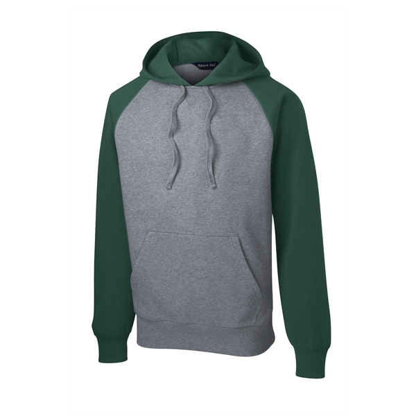 Sport-Tek Raglan Colorblock Pullover Hooded Sweatshirt. - Sport-Tek Raglan Colorblock Pullover Hooded Sweatshirt. - Image 9 of 30