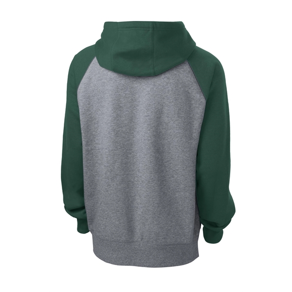 Sport-Tek Raglan Colorblock Pullover Hooded Sweatshirt. - Sport-Tek Raglan Colorblock Pullover Hooded Sweatshirt. - Image 10 of 30