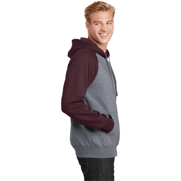 Sport-Tek Raglan Colorblock Pullover Hooded Sweatshirt. - Sport-Tek Raglan Colorblock Pullover Hooded Sweatshirt. - Image 13 of 30