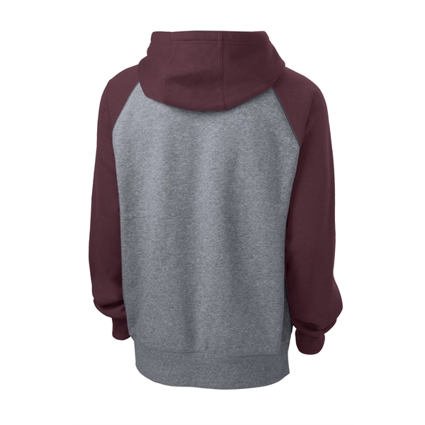 Sport-Tek Raglan Colorblock Pullover Hooded Sweatshirt. - Sport-Tek Raglan Colorblock Pullover Hooded Sweatshirt. - Image 15 of 30
