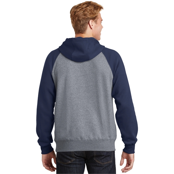 Sport-Tek Raglan Colorblock Pullover Hooded Sweatshirt. - Sport-Tek Raglan Colorblock Pullover Hooded Sweatshirt. - Image 17 of 30