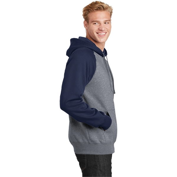 Sport-Tek Raglan Colorblock Pullover Hooded Sweatshirt. - Sport-Tek Raglan Colorblock Pullover Hooded Sweatshirt. - Image 18 of 30