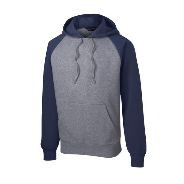 Sport-Tek Raglan Colorblock Pullover Hooded Sweatshirt. - Sport-Tek Raglan Colorblock Pullover Hooded Sweatshirt. - Image 19 of 30