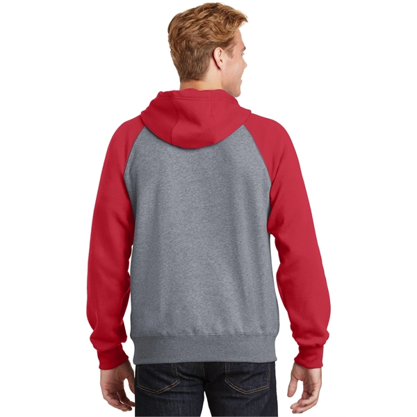 Sport-Tek Raglan Colorblock Pullover Hooded Sweatshirt. - Sport-Tek Raglan Colorblock Pullover Hooded Sweatshirt. - Image 22 of 30