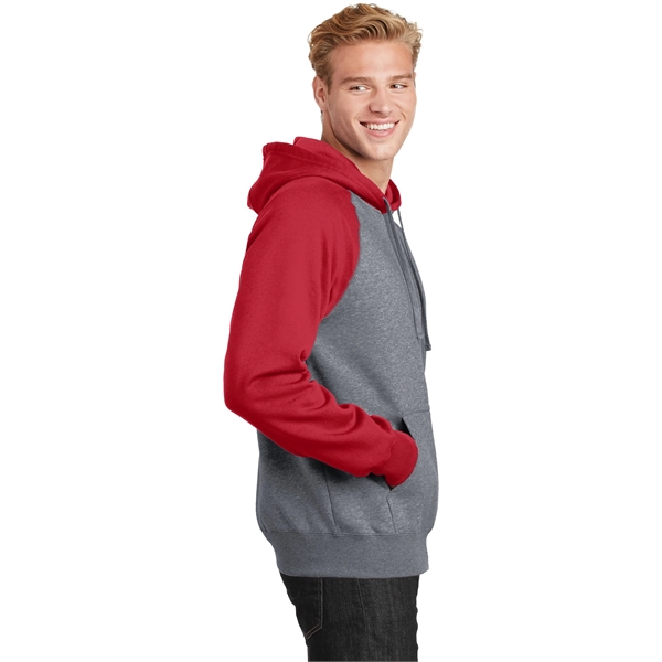 Sport-Tek Raglan Colorblock Pullover Hooded Sweatshirt. - Sport-Tek Raglan Colorblock Pullover Hooded Sweatshirt. - Image 23 of 30