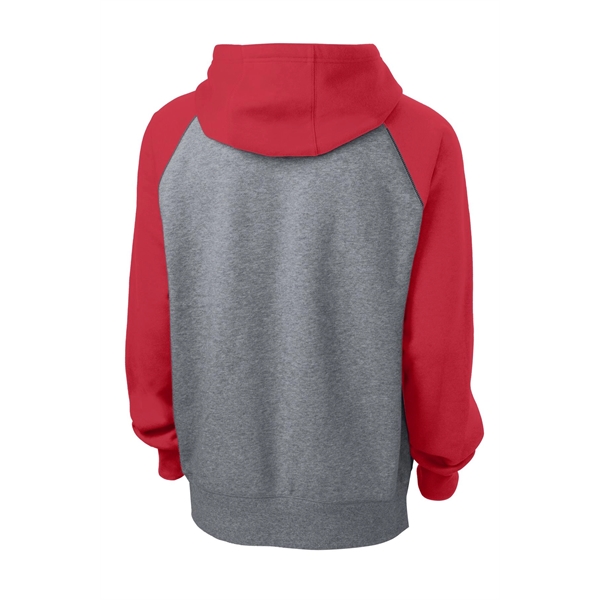 Sport-Tek Raglan Colorblock Pullover Hooded Sweatshirt. - Sport-Tek Raglan Colorblock Pullover Hooded Sweatshirt. - Image 25 of 30