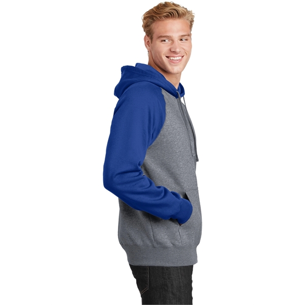 Sport-Tek Raglan Colorblock Pullover Hooded Sweatshirt. - Sport-Tek Raglan Colorblock Pullover Hooded Sweatshirt. - Image 28 of 30