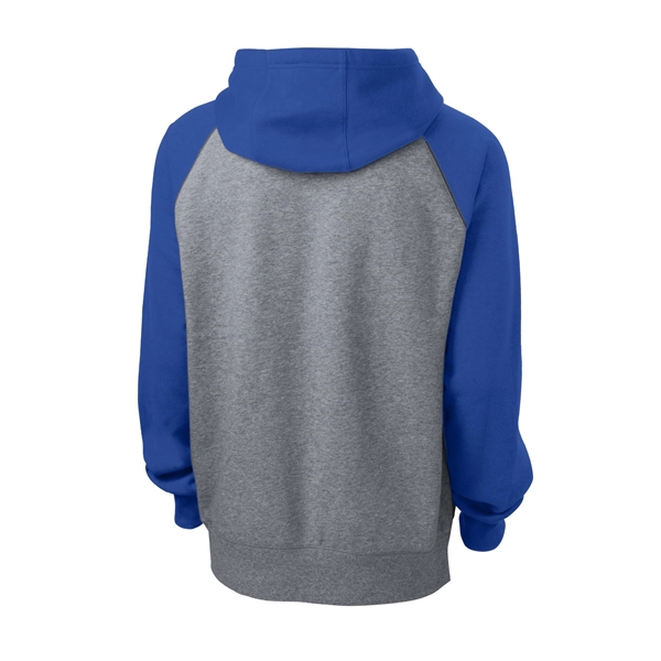 Sport-Tek Raglan Colorblock Pullover Hooded Sweatshirt. - Sport-Tek Raglan Colorblock Pullover Hooded Sweatshirt. - Image 30 of 30