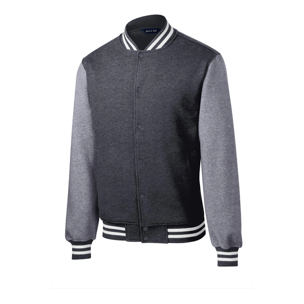 Sport-Tek Fleece Letterman Jacket. - Sport-Tek Fleece Letterman Jacket. - Image 8 of 19