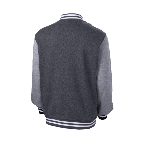 Sport-Tek Fleece Letterman Jacket. - Sport-Tek Fleece Letterman Jacket. - Image 10 of 19