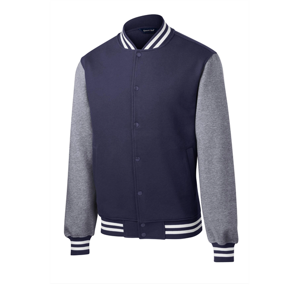 Sport-Tek Fleece Letterman Jacket. - Sport-Tek Fleece Letterman Jacket. - Image 13 of 19