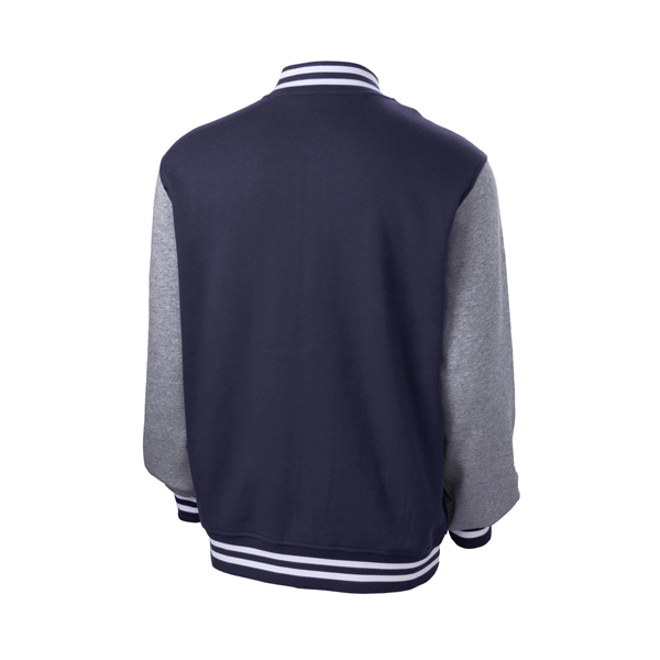 Sport-Tek Fleece Letterman Jacket. - Sport-Tek Fleece Letterman Jacket. - Image 15 of 19
