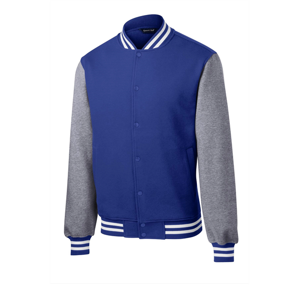 Sport-Tek Fleece Letterman Jacket. - Sport-Tek Fleece Letterman Jacket. - Image 18 of 19