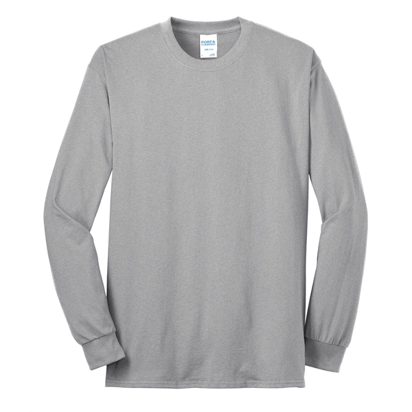 Custom Port & Co Tall Long Sleeve Core Blend Tee.