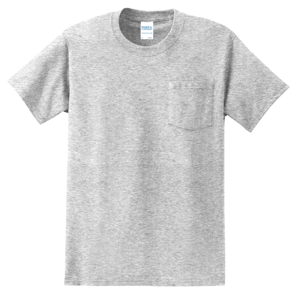 Custom Port & Co Tall Essential Pocket Tee.