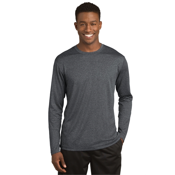 Sport-Tek Long Sleeve Heather Contender Tee. - Sport-Tek Long Sleeve Heather Contender Tee. - Image 19 of 25