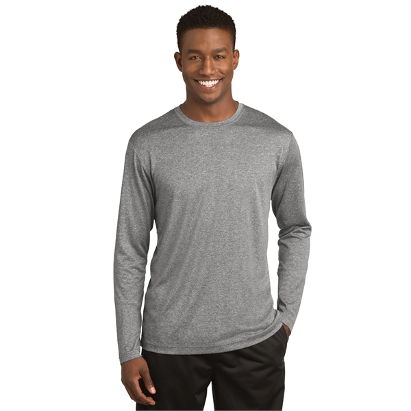 Sport-Tek Long Sleeve Heather Contender Tee. - Sport-Tek Long Sleeve Heather Contender Tee. - Image 25 of 25