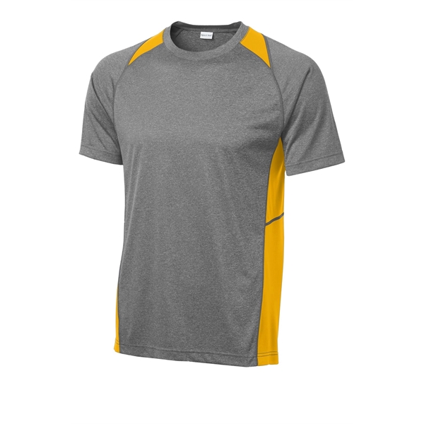 Sport-Tek Heather Colorblock Contender Tee. - Sport-Tek Heather Colorblock Contender Tee. - Image 18 of 44