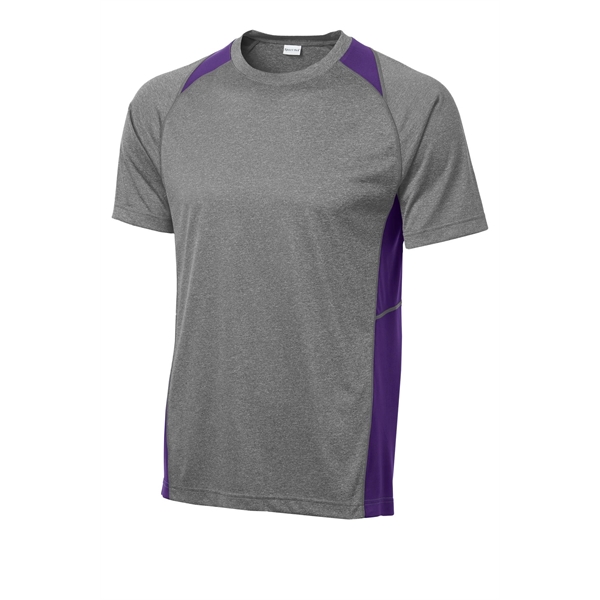 Sport-Tek Heather Colorblock Contender Tee. - Sport-Tek Heather Colorblock Contender Tee. - Image 28 of 44